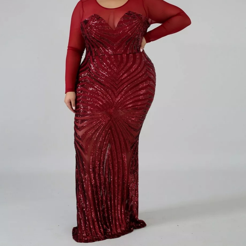 🆕️Long plus size maxi dress/gown NEW✅💖 - Picture 2 of 6